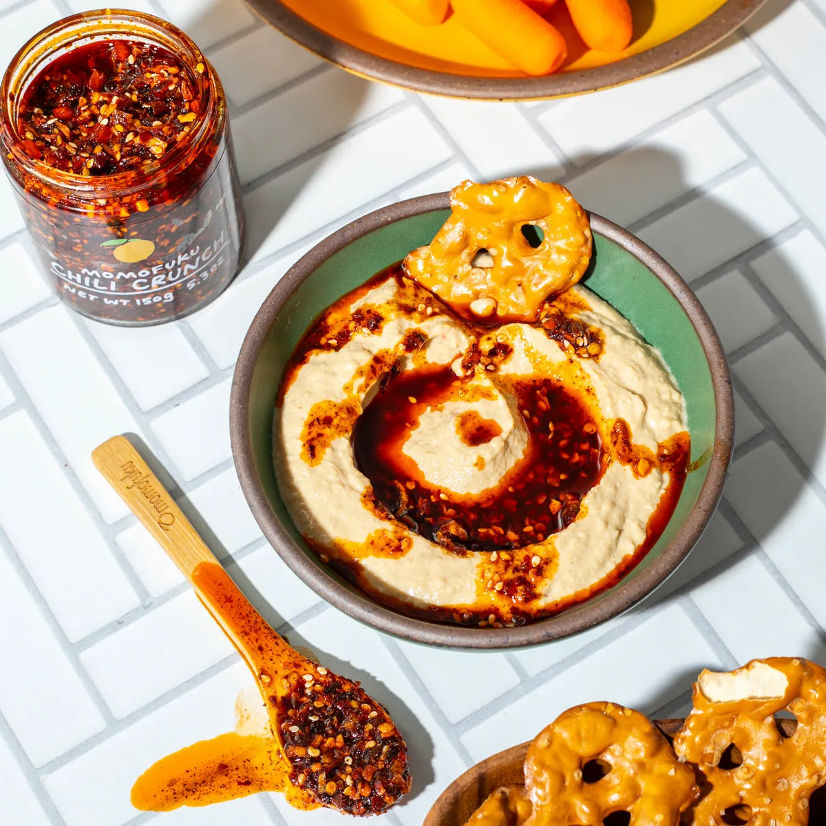Momofuku Chili Crunch olio piccante croccante 4 vasetti