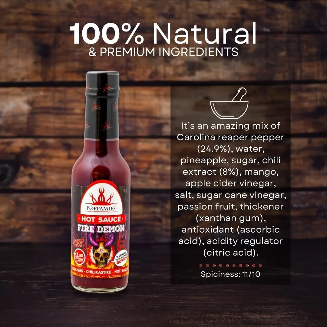 Poppamies Fire Demon salsa peperoncino 150ml Reaper