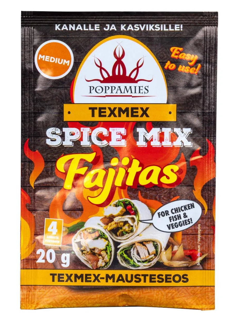 Poppamies Texmex Tacos mix spezie 23g medio
