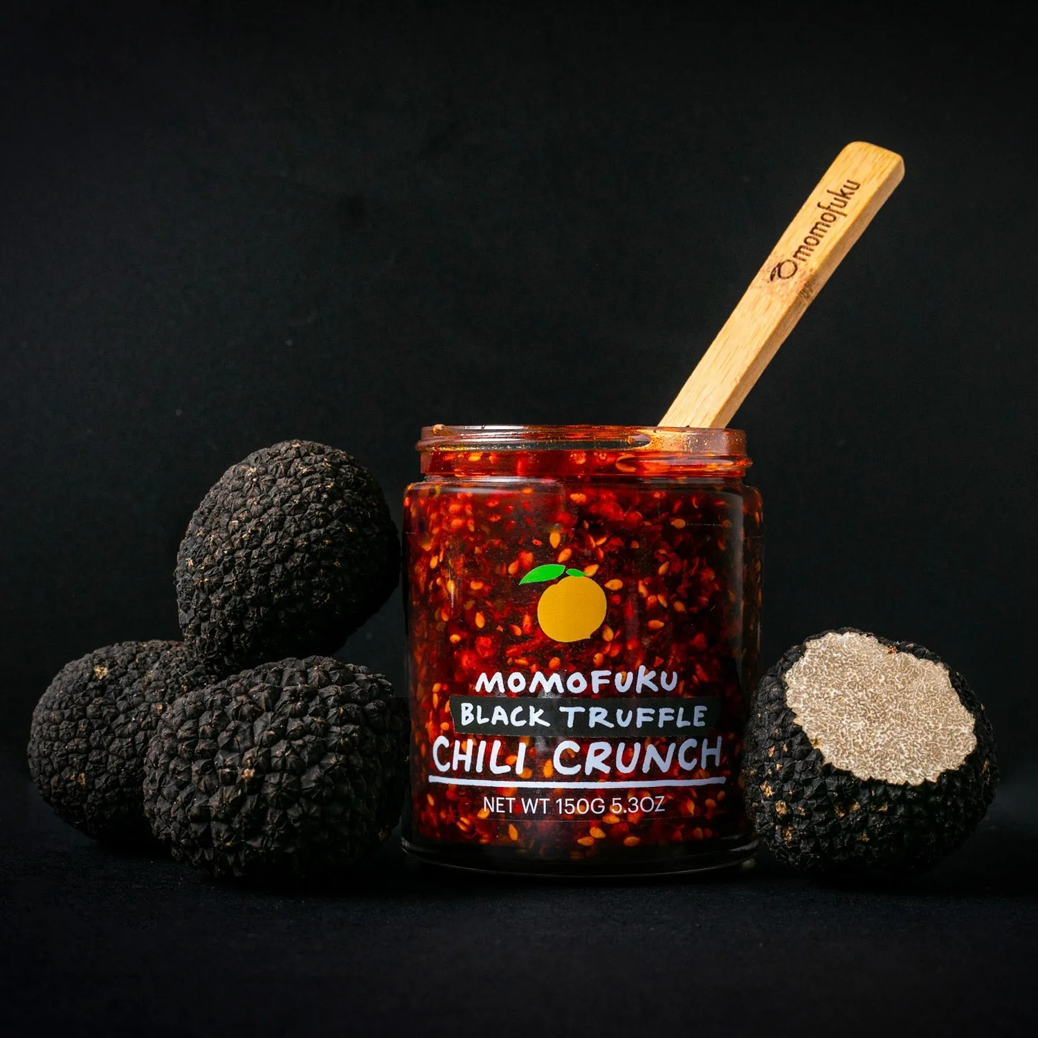Momofuku Chili Crunch Black Truffle olio piccante 3 pezzi tartufo