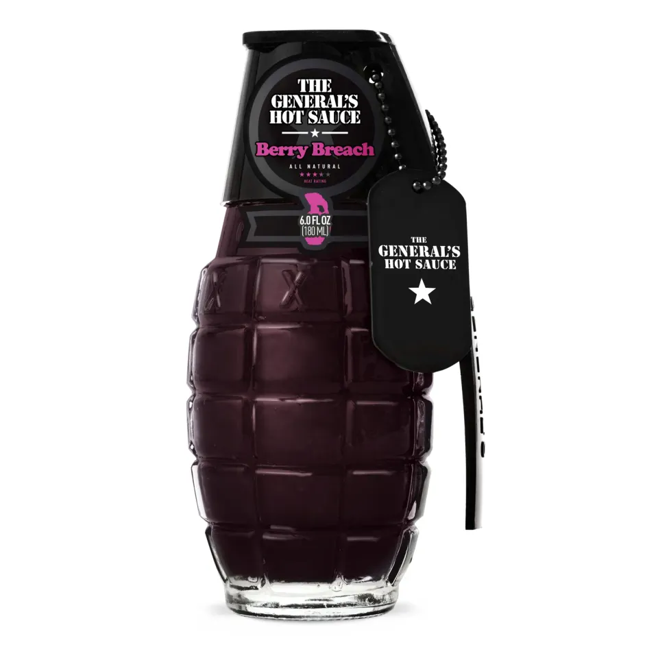 The General's Hot Sauce Berry Breach salsa piccante bottiglia media