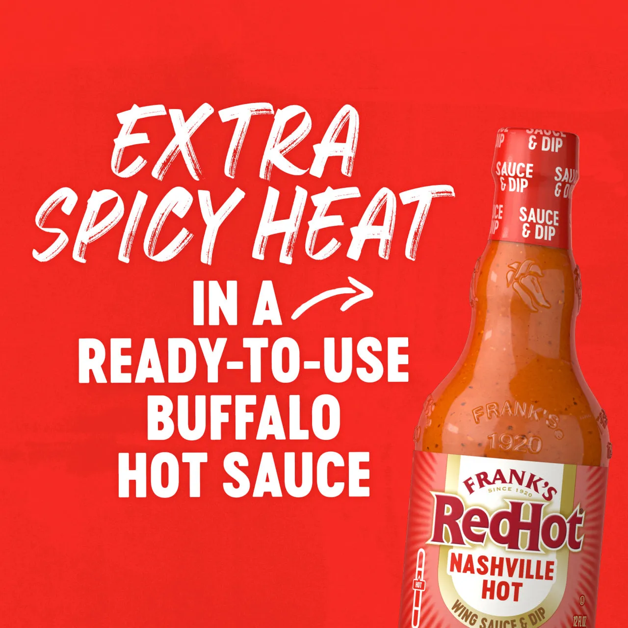 Frank's RedHot Nashville Hot salsa wings 2x355 ml extra piccante
