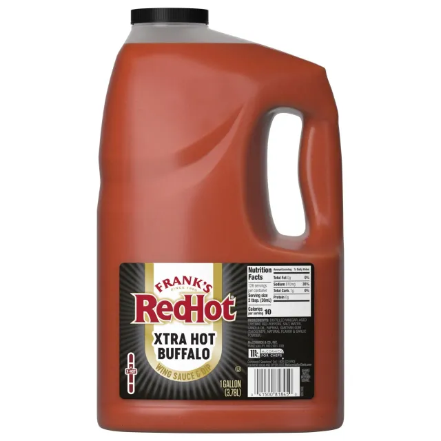 Frank's RedHot Xtra Hot Buffalo salsa pollo tanica 3,78 L forte