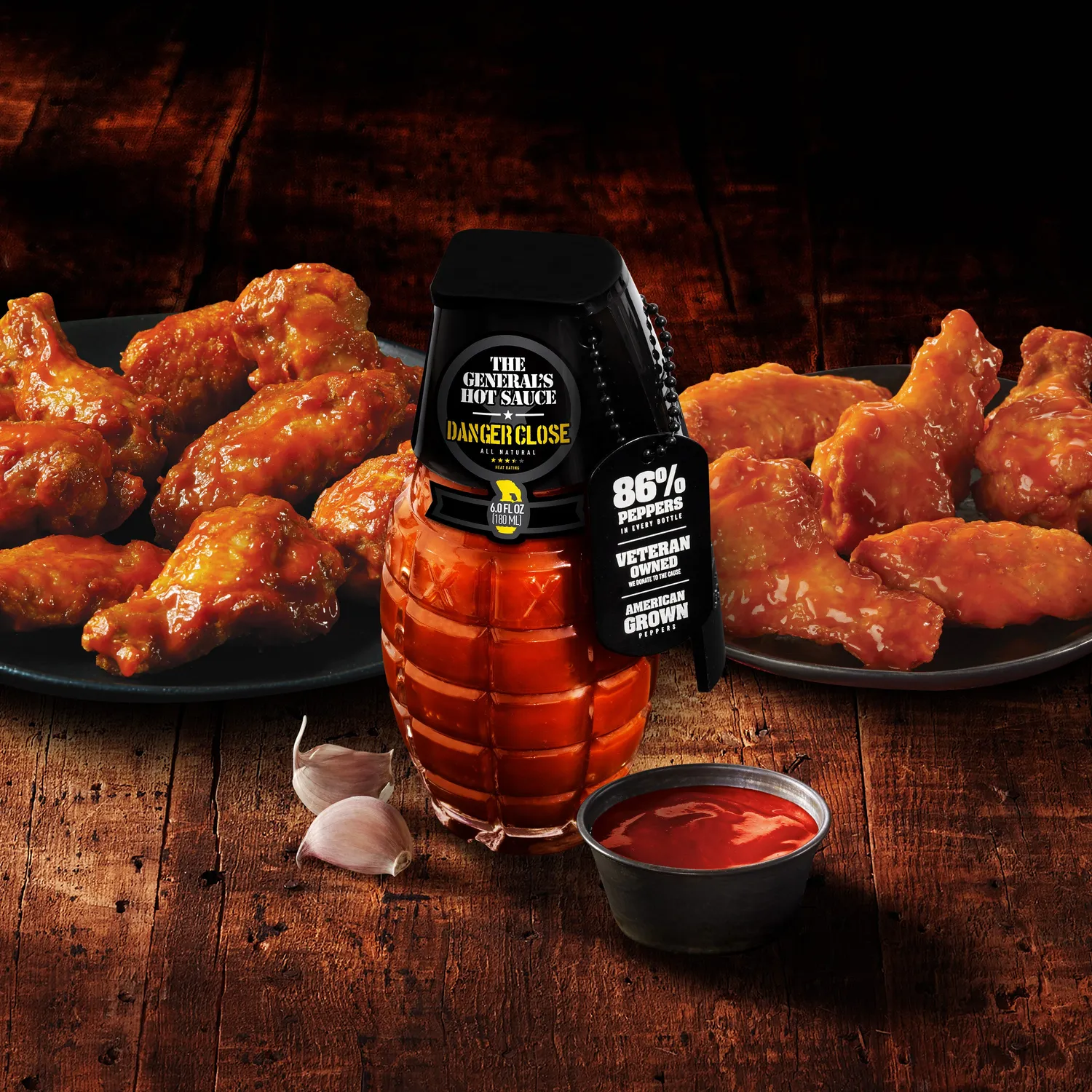 The General's Hot Sauce Danger Close salsa piccante forte