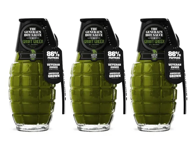 The General's Hot Sauce Green Wave salsa verde 3 bottiglie leggera