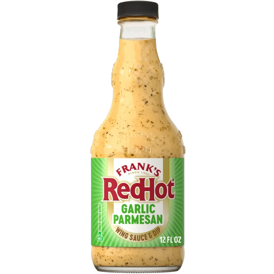 Frank's RedHot Garlic Parmesan salsa wings 355 ml piccantezza leggera