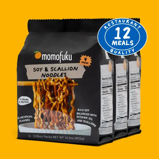 Momofuku Soy Scallion noodle 12 pack non piccanti