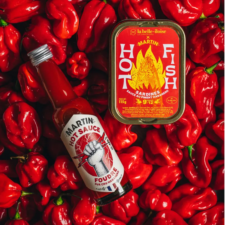Maison Martin Hot Fish sardine piccanti habanero