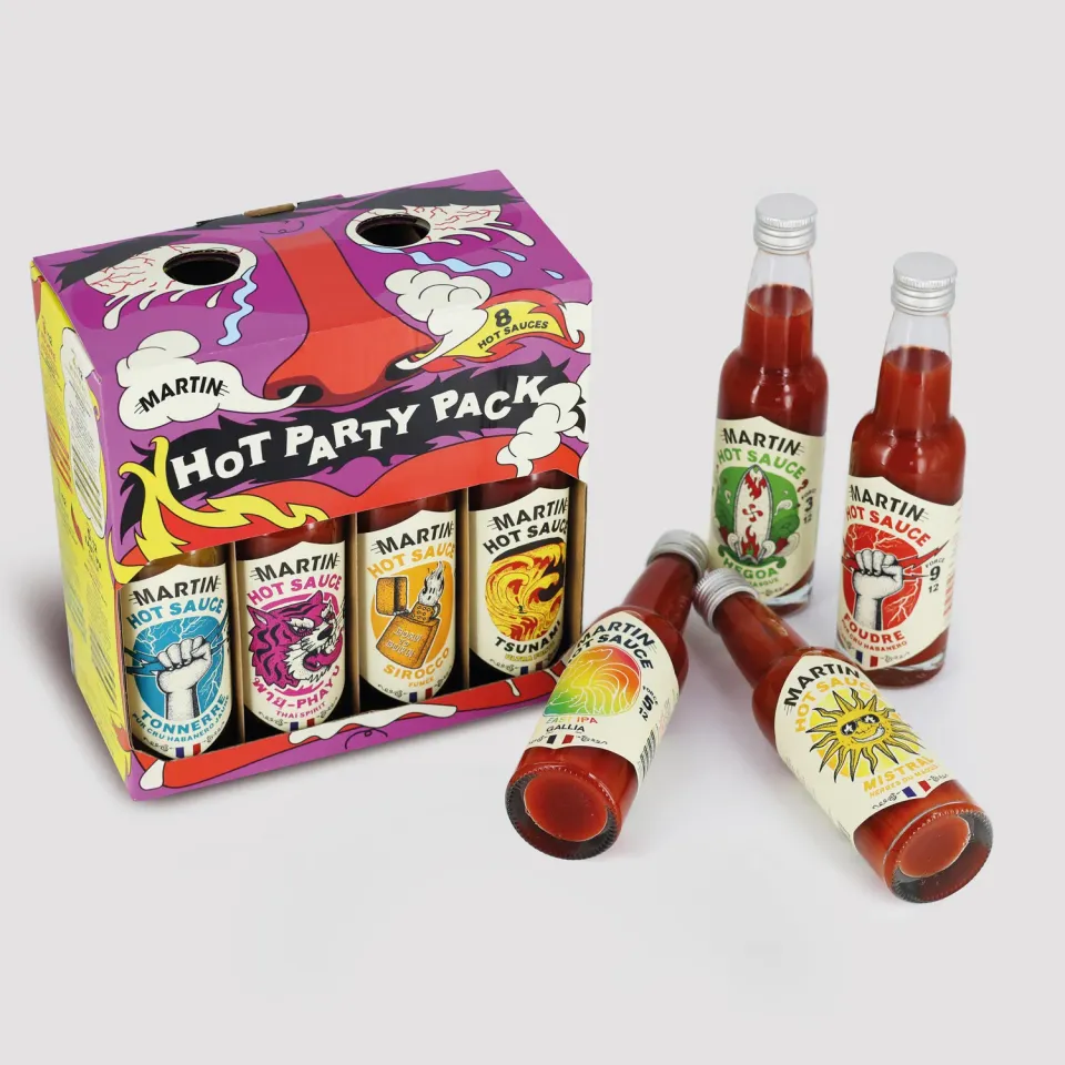 Maison Martin Hot Party Pack set 8 salse piccanti forza 3-12