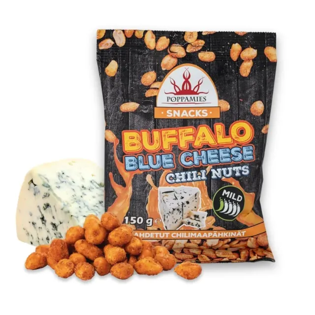 Poppamies Buffalo Blue Cheese arachidi 150g delicate