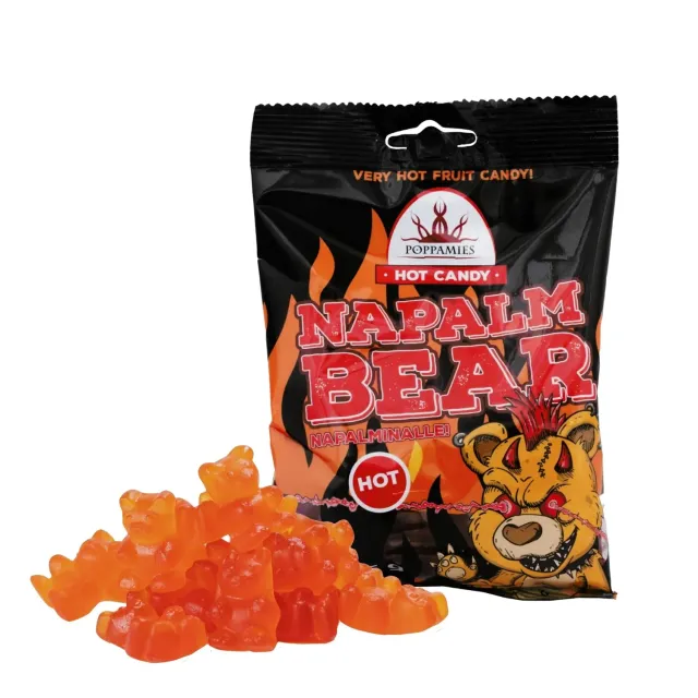 Poppamies NapalmiNalle caramelle gommose 125g habanero