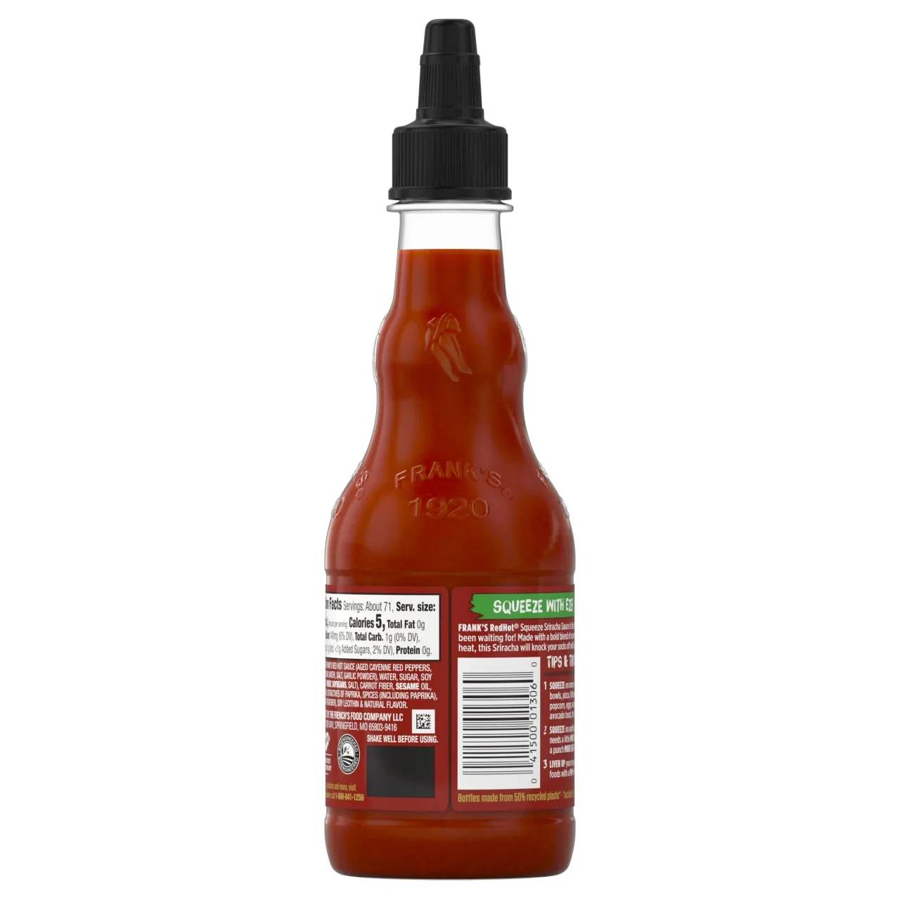 Frank's RedHot Sriracha salsa squeeze 355 ml forte