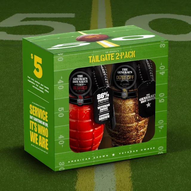 The General's Tailgate box regalo salsa Dead Red + spezie media