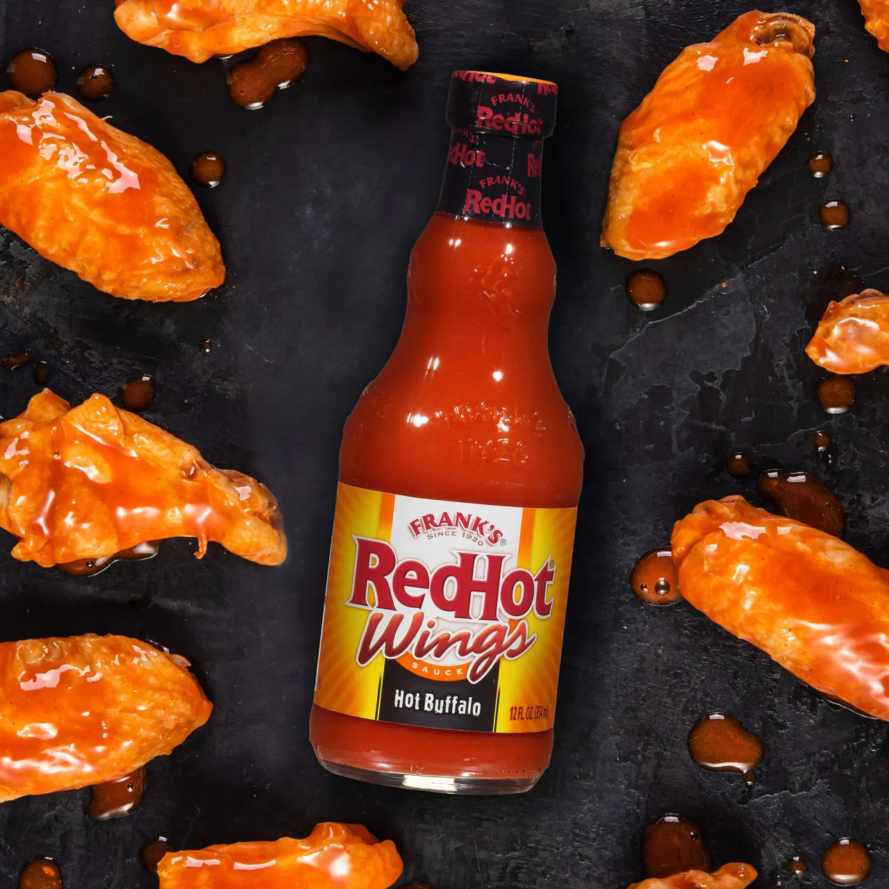 Frank's RedHot Hot Buffalo salsa alette pollo 2x354 ml piccante
