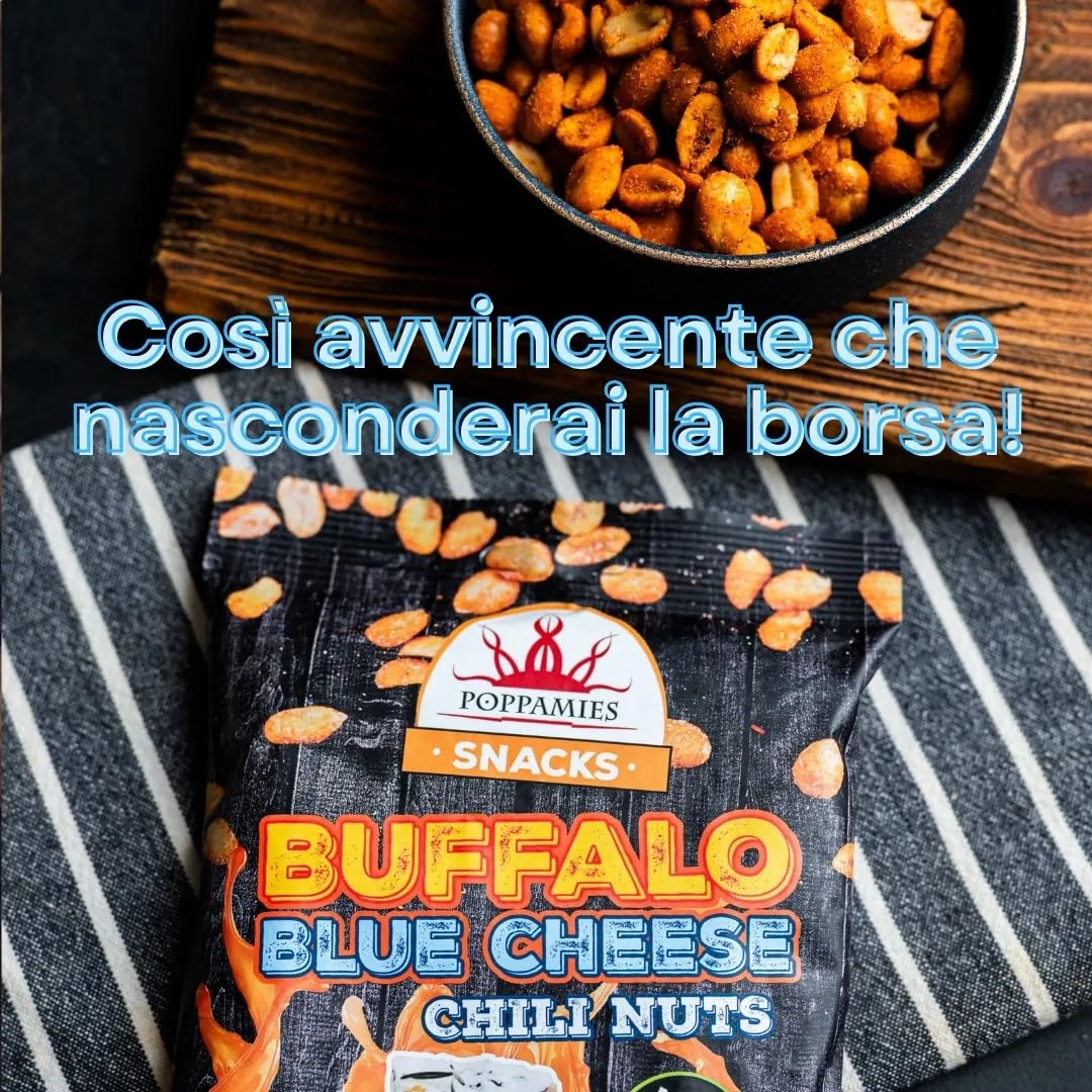 Poppamies Buffalo Blue Cheese arachidi 150g delicate