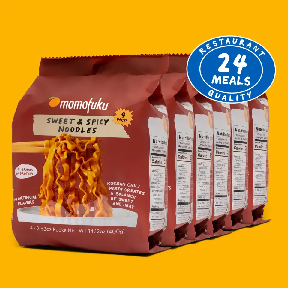Momofuku Sweet Spicy noodles piccanti 24 pack dolci