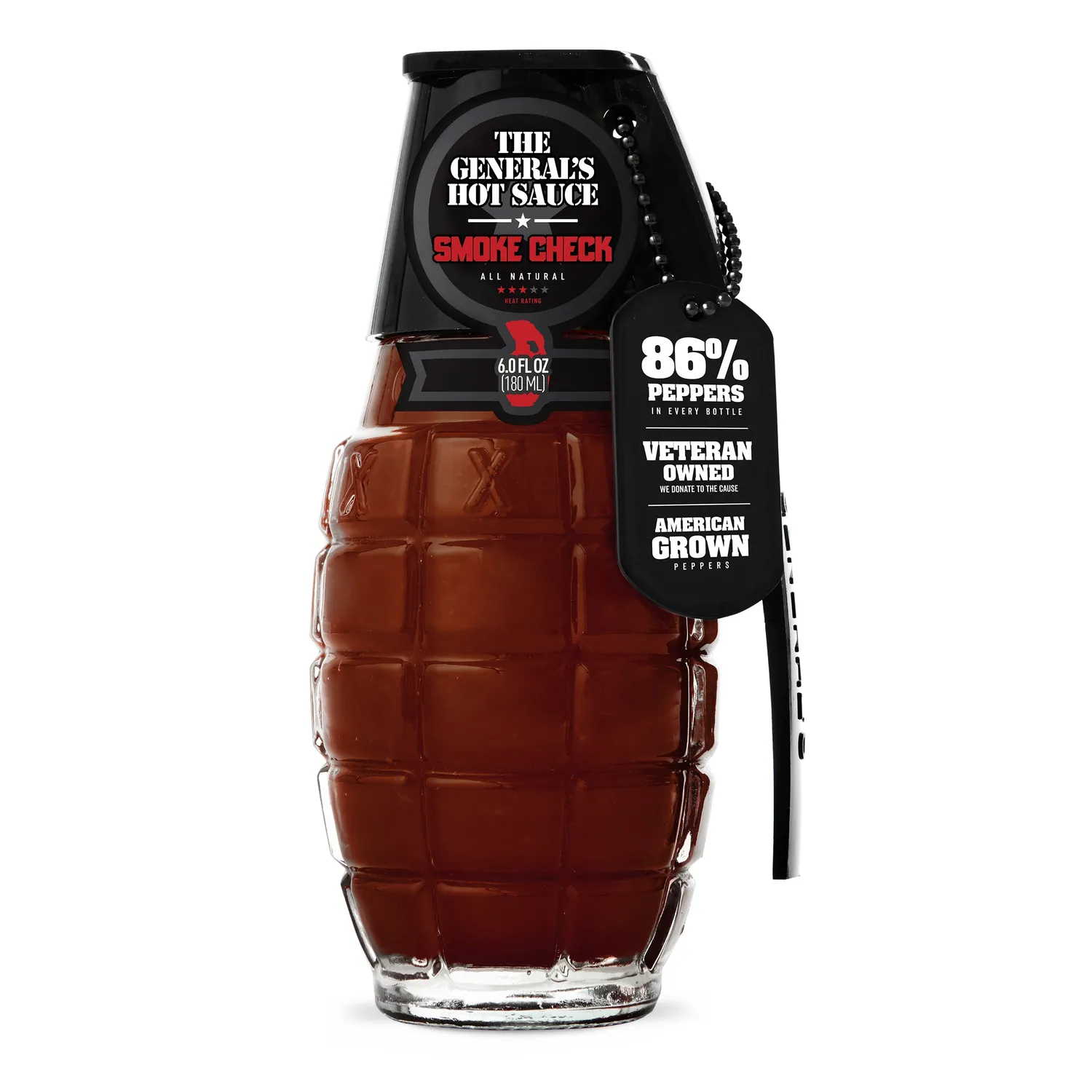 The General's Hot Sauce Red White Blue box salsa e sale 2 pezzi