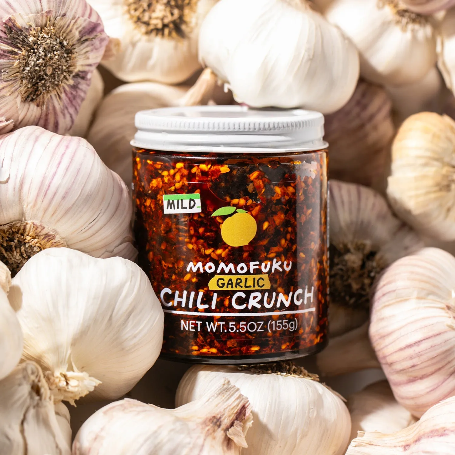 Momofuku Mild Garlic Chili Crunch olio 4 pezzi delicato