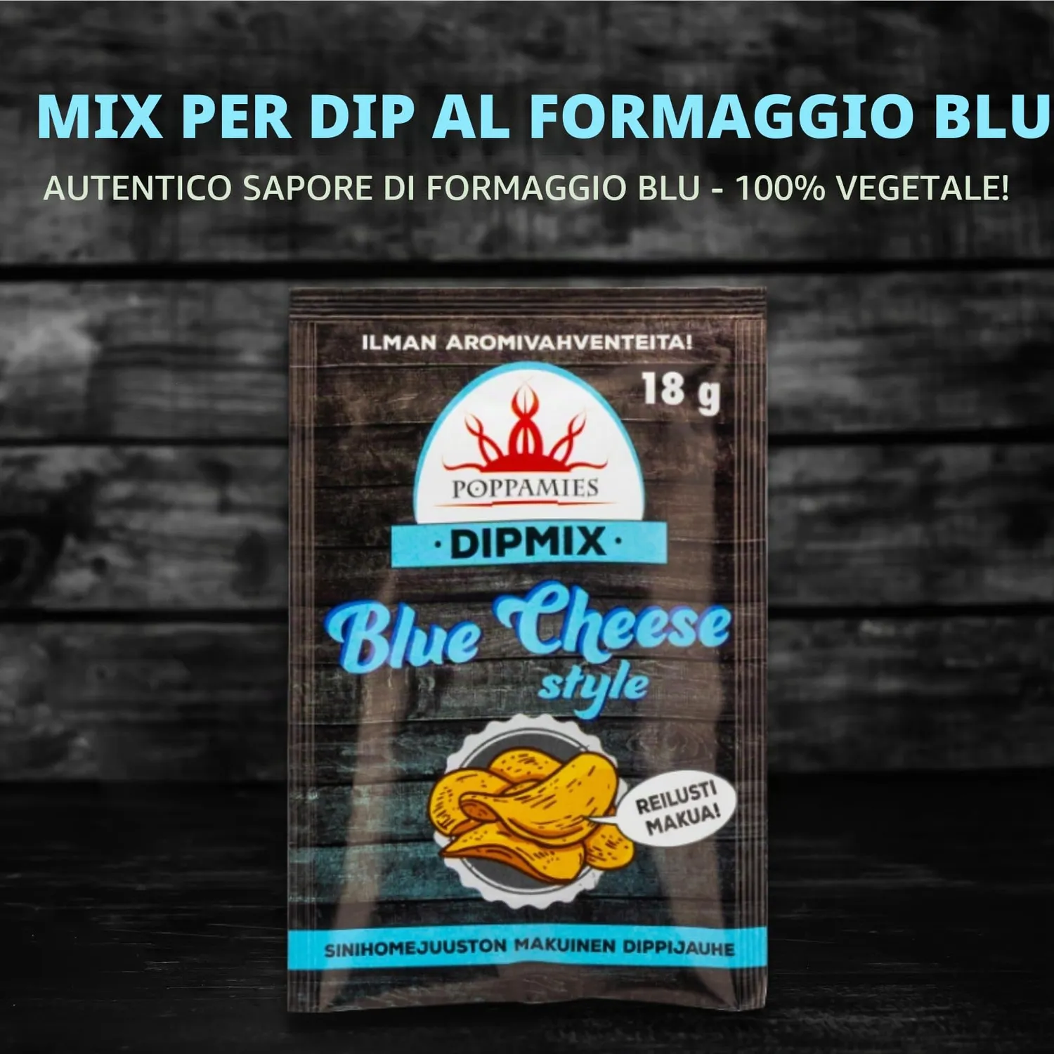 Poppamies Blue Cheese Style dip mix vegano 18 g