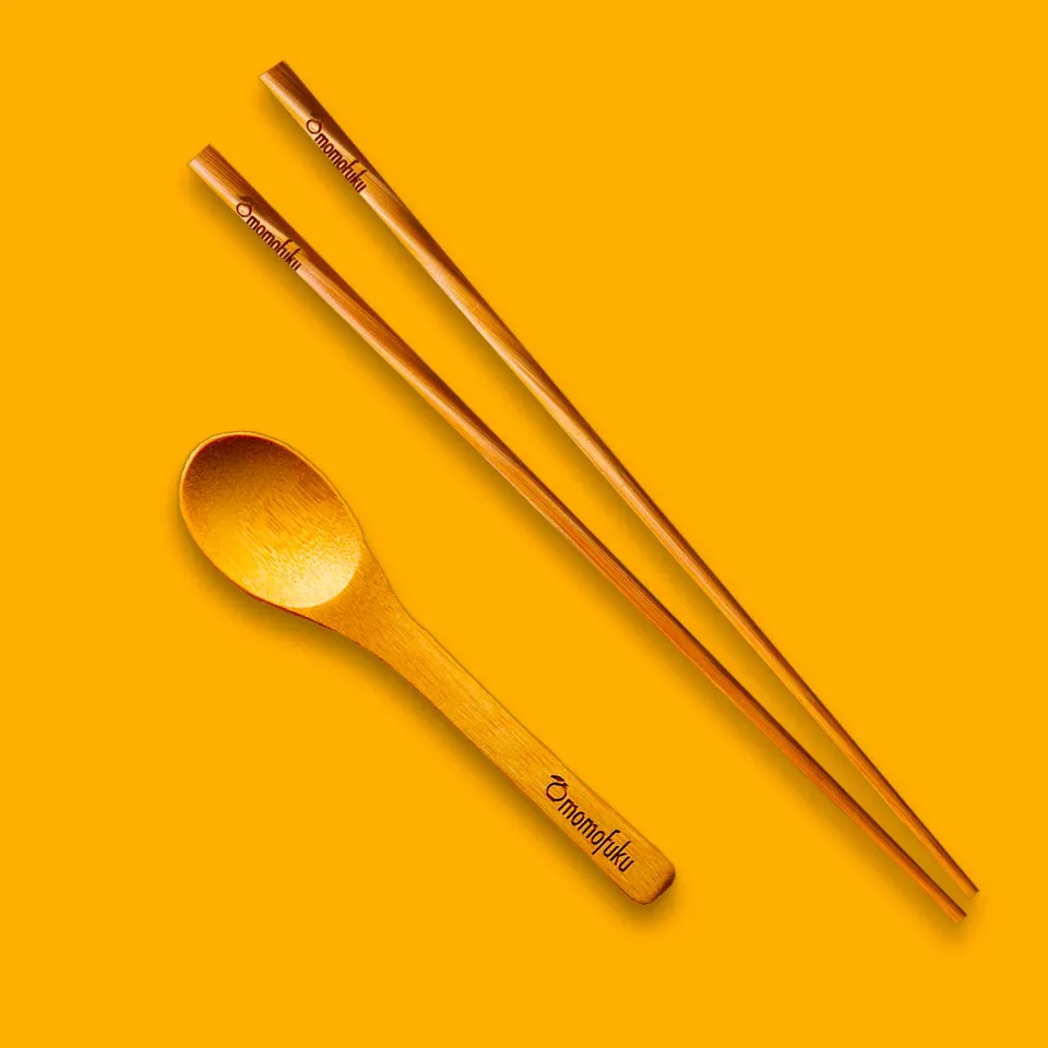 Momofuku Chopsticks & Chili Crunch Spoon set bacchette acciaio