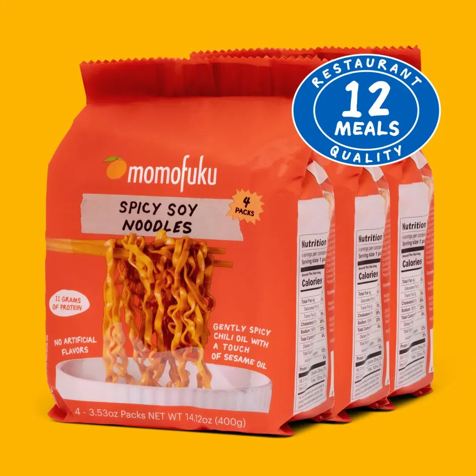 Momofuku Spicy Soy Noodles piccanti 12 pack gusto soia