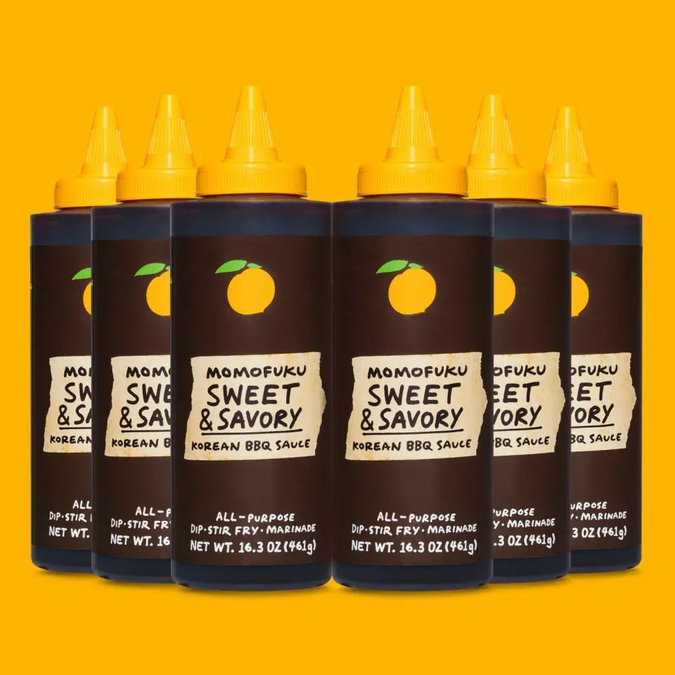 Momofuku Korean BBQ Sweet Savory salsa barbecue 6 pack agrodolce