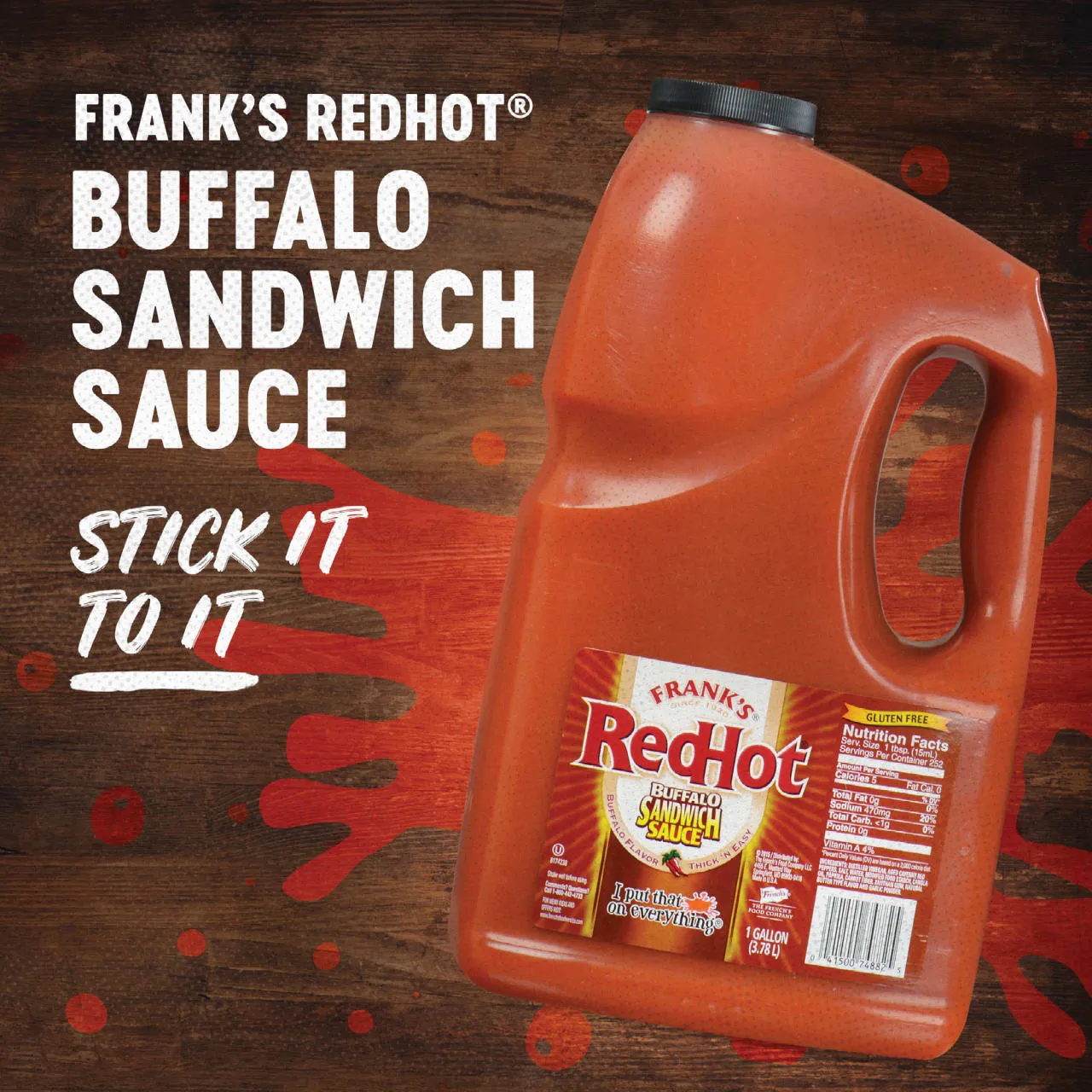 Frank's RedHot Buffalo salsa sandwich piccante 3,78 L