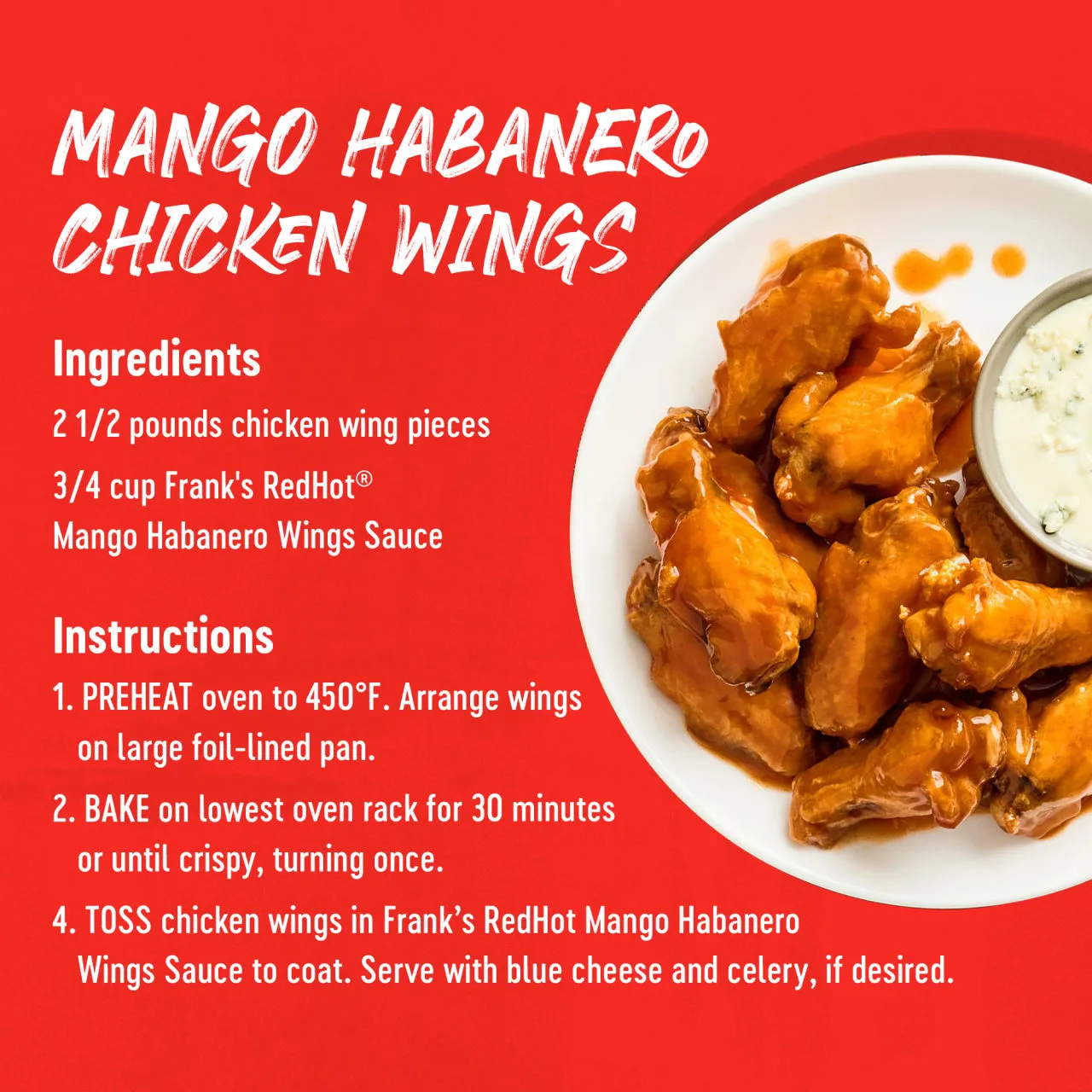 Frank's RedHot Mango Habanero salsa wings 355 ml dolce piccante