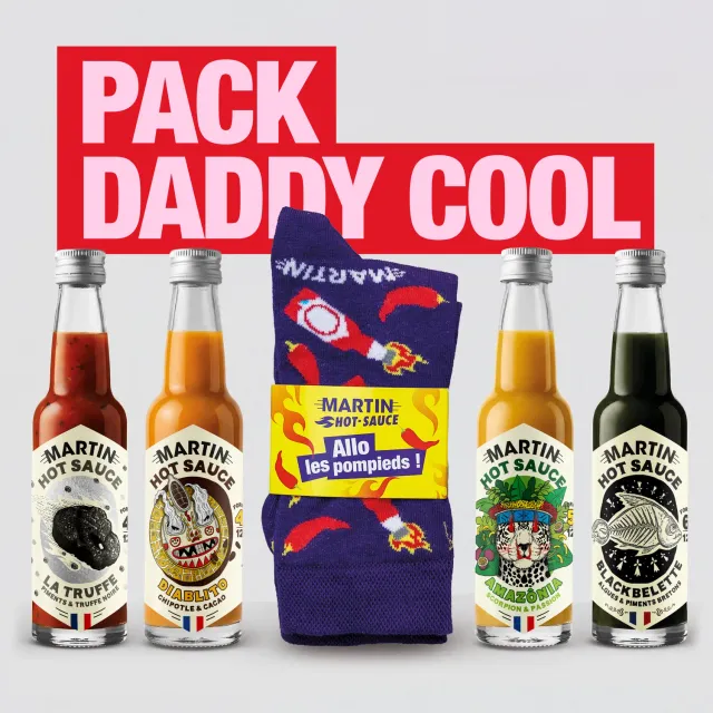 Maison Martin Daddy Cool cofanetto salse piccanti 4 pezzi forte