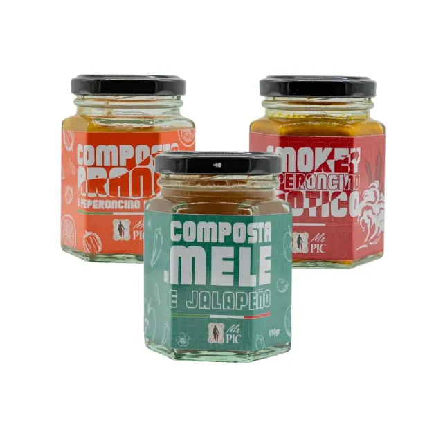 Mr PIC Tris Caliente composte piccanti 3 gusti media piccantezza