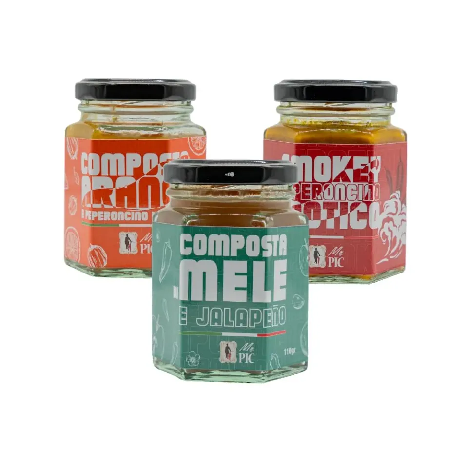 Mr PIC Tris Caliente composte piccanti 3 gusti media piccantezza