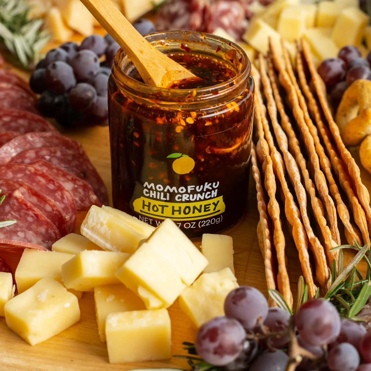 Momofuku Chili Crunch Hot Honey miele piccante wildflower